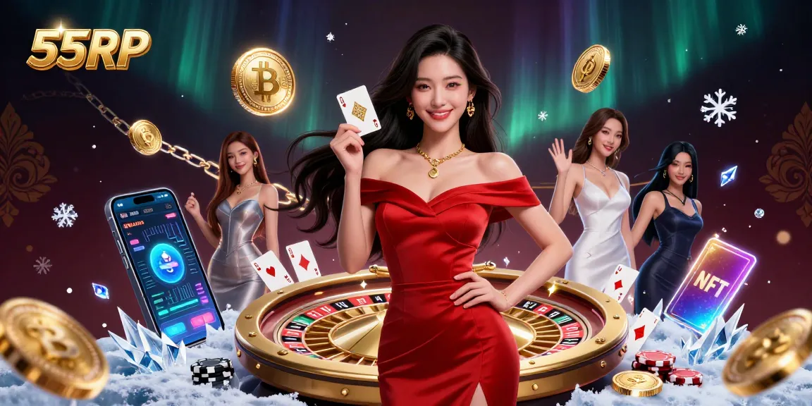 Experience thrilling wins at 55RP while playing casino games in a luxurious 3D setting.
