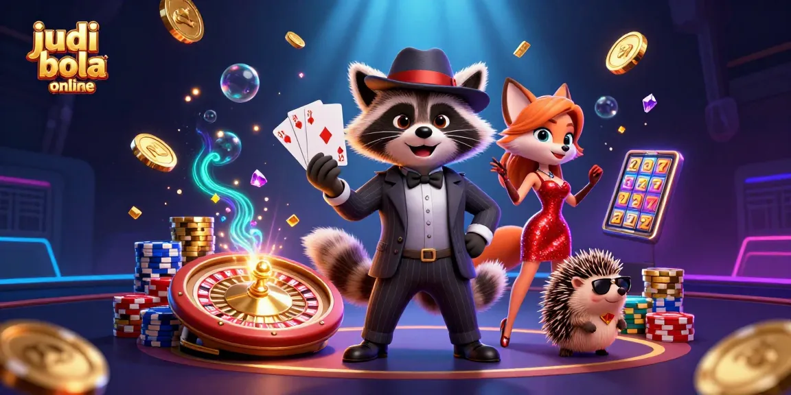 Experience judi bola online with charming characters and vibrant casino elements.