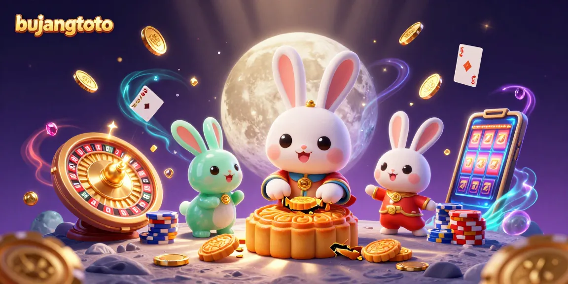 Bujangtoto memenangkan jackpot luar biasa dengan karakter kelinci bulan menggoreng kue bulan di kasino virtual