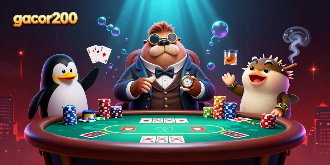 Mengungkap strategi terbaik di gacor200 dengan permainan kartu inspiratif menggunakan penguin, walrus, dan ikan kembung.