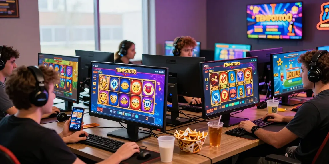 Exciting TEMPOTOTO online gaming scene with players engaging in slot games.