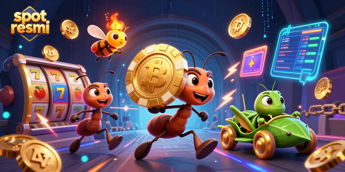 Menang seru dengan slot resmi, aksi tim semut mencuri chip poker emas dalam suasana kasino penuh warna.