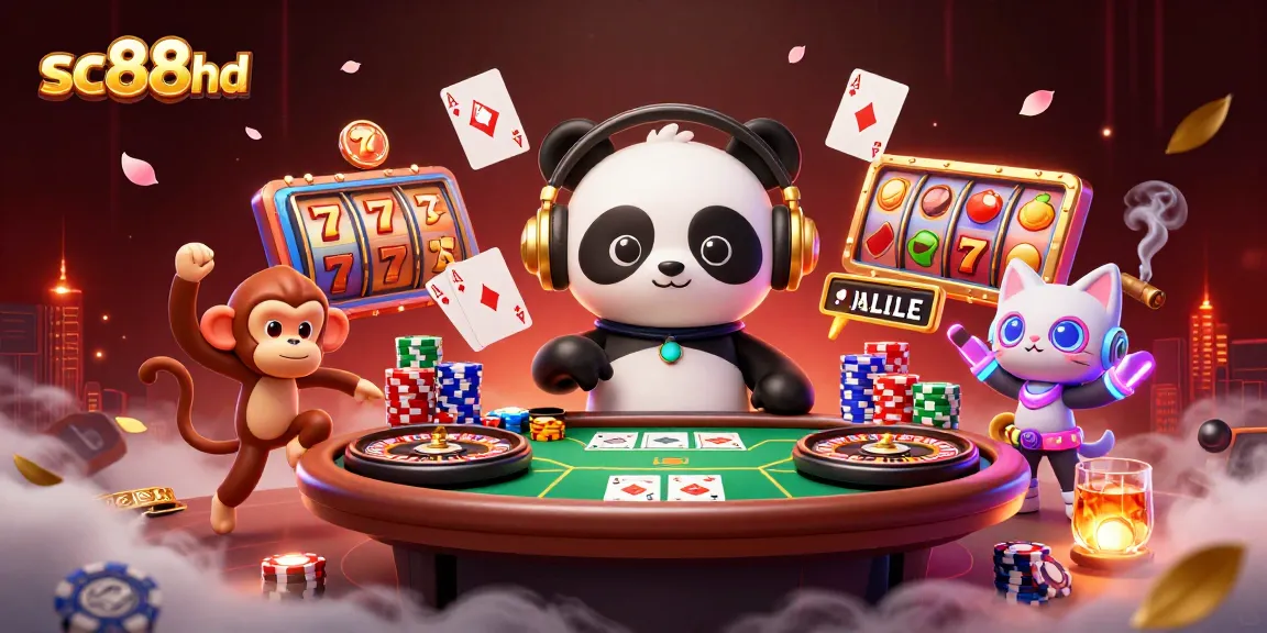 Experience thrilling gameplay at sc88hd with vibrant characters immersed in casino action.